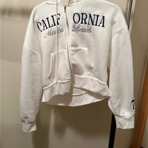 California Beach White Hoodie